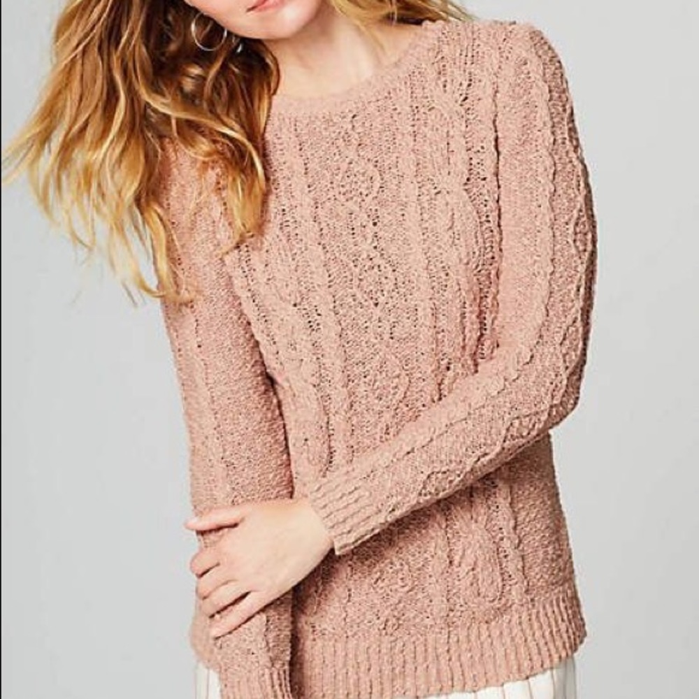 J.JILL Cotton Cabled Pullover Sweater 2x